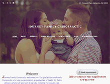 Tablet Screenshot of journeyfamilychiro.com